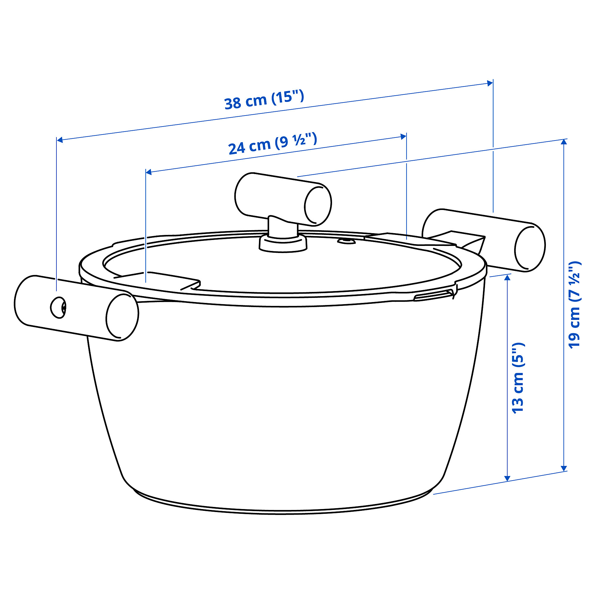 KLIPPFISK pot with lid