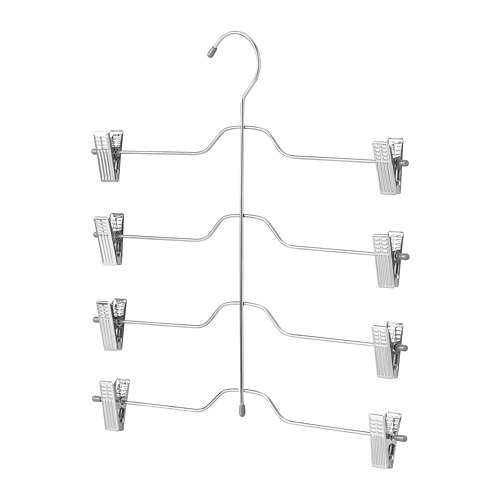VAJSING - trouser/skirt hanger with 4 tiers, chrome-plated | IKEA Taiwan Online - PE803398_S4