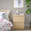 MALM chest of 2 drawers