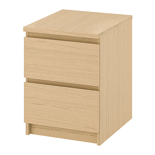 MALM chest of 2 drawers