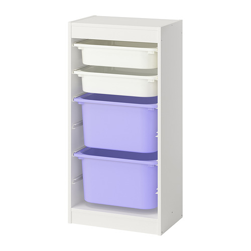 TROFAST storage combination with boxes