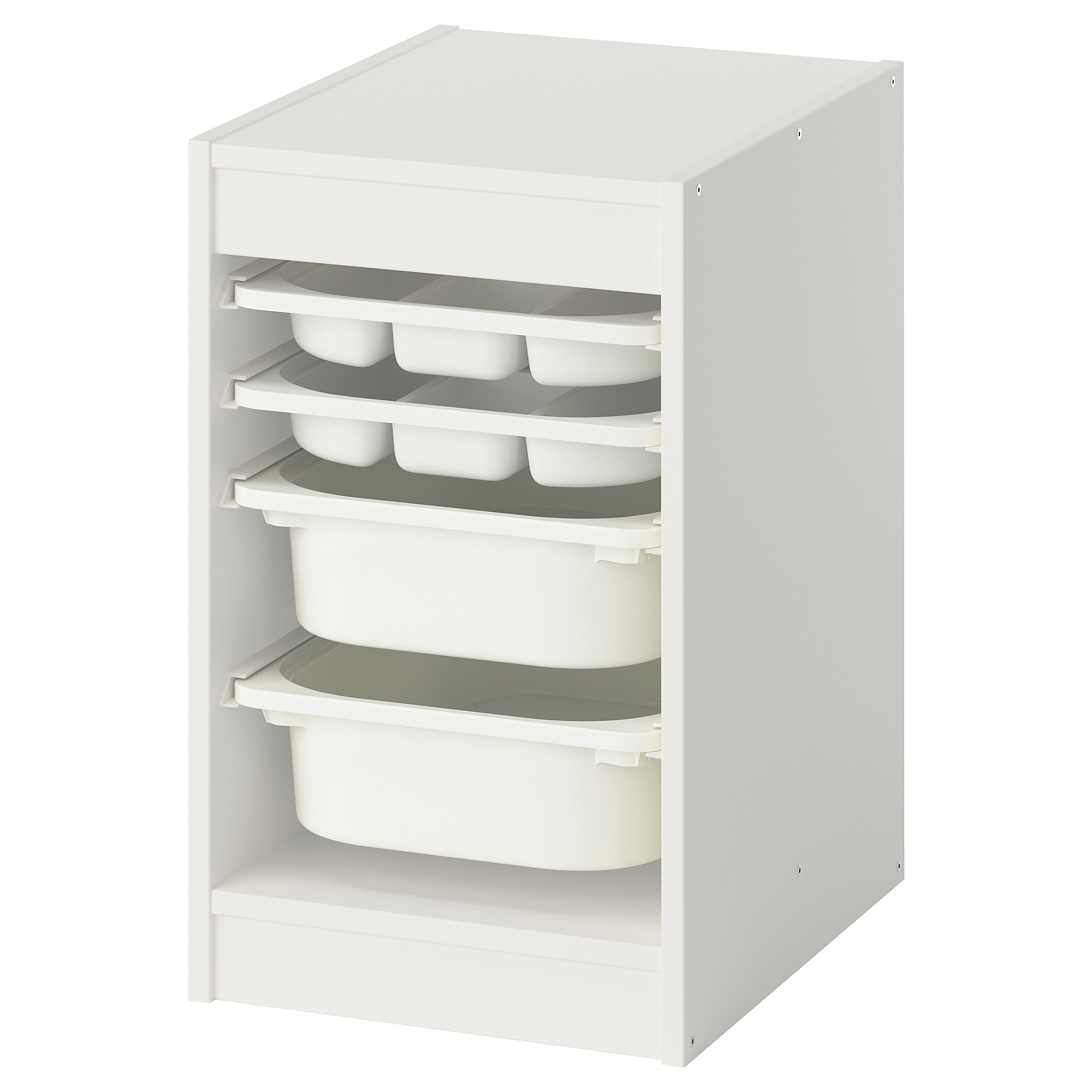 TROFAST storage combination w boxes/trays