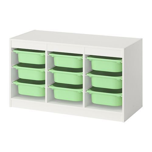 TROFAST storage combination with boxes