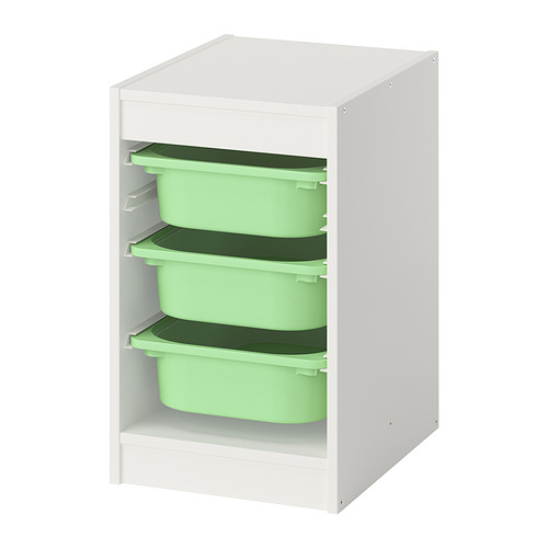 TROFAST storage combination with boxes