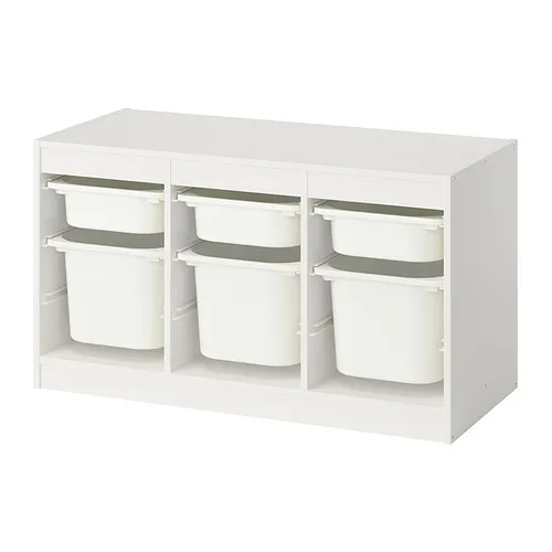 TROFAST - 收納組合附收納盒, 白色/白色, 99x44x56 公分 | IKEA 線上購物 - PE952833_S4