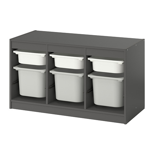 TROFAST storage combination with boxes