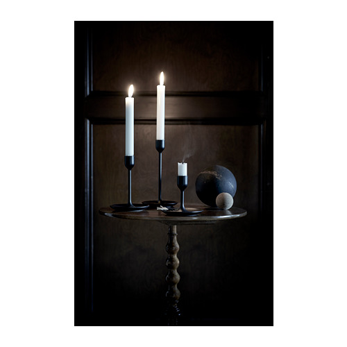FULLTALIG - 燭台 3件組, 黑色 | IKEA 線上購物 - PE659898_S4