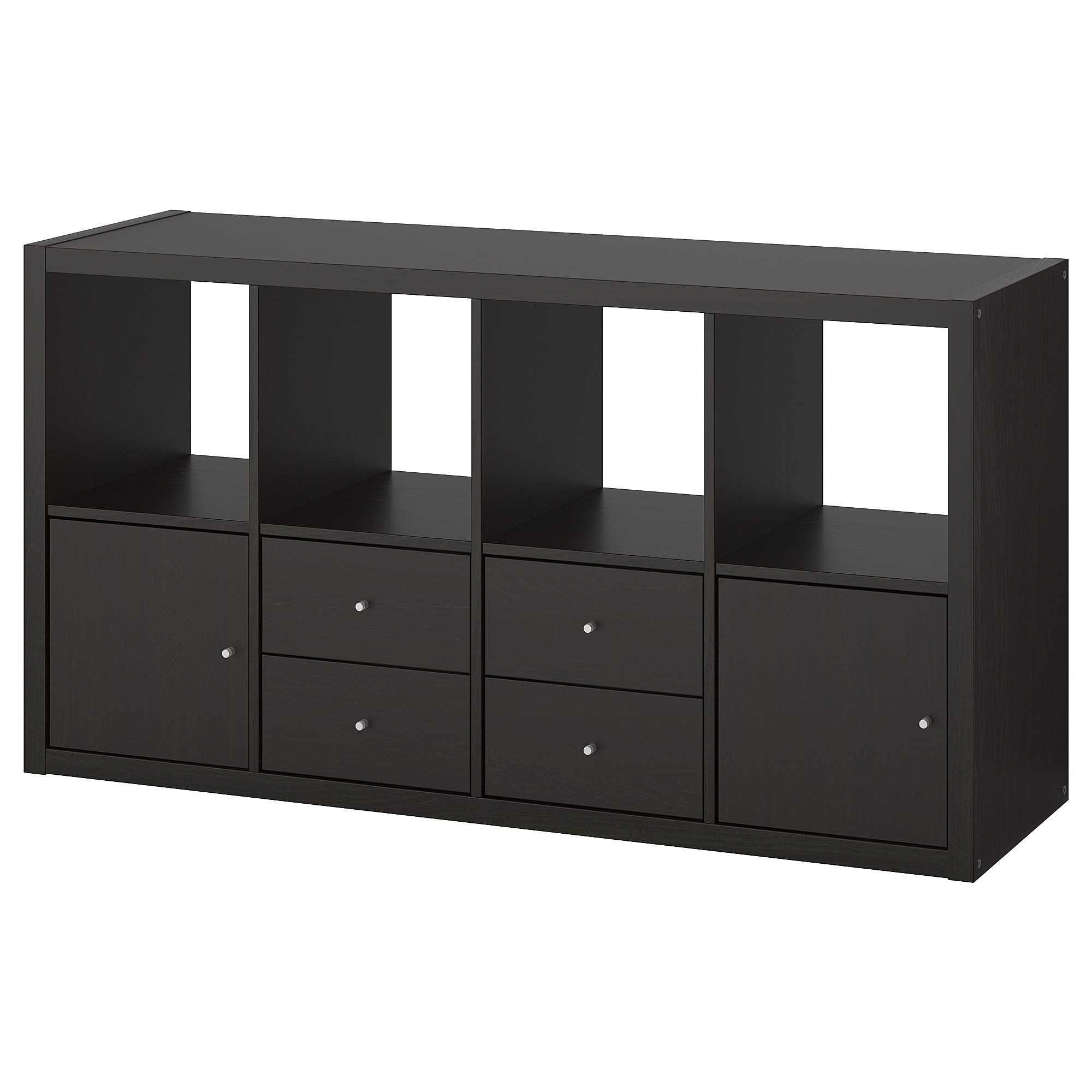 KALLAX shelving unit with 4 inserts