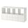 KALLAX - shelving unit with 4 inserts, high-gloss/white | IKEA Taiwan Online - PE747989_S1