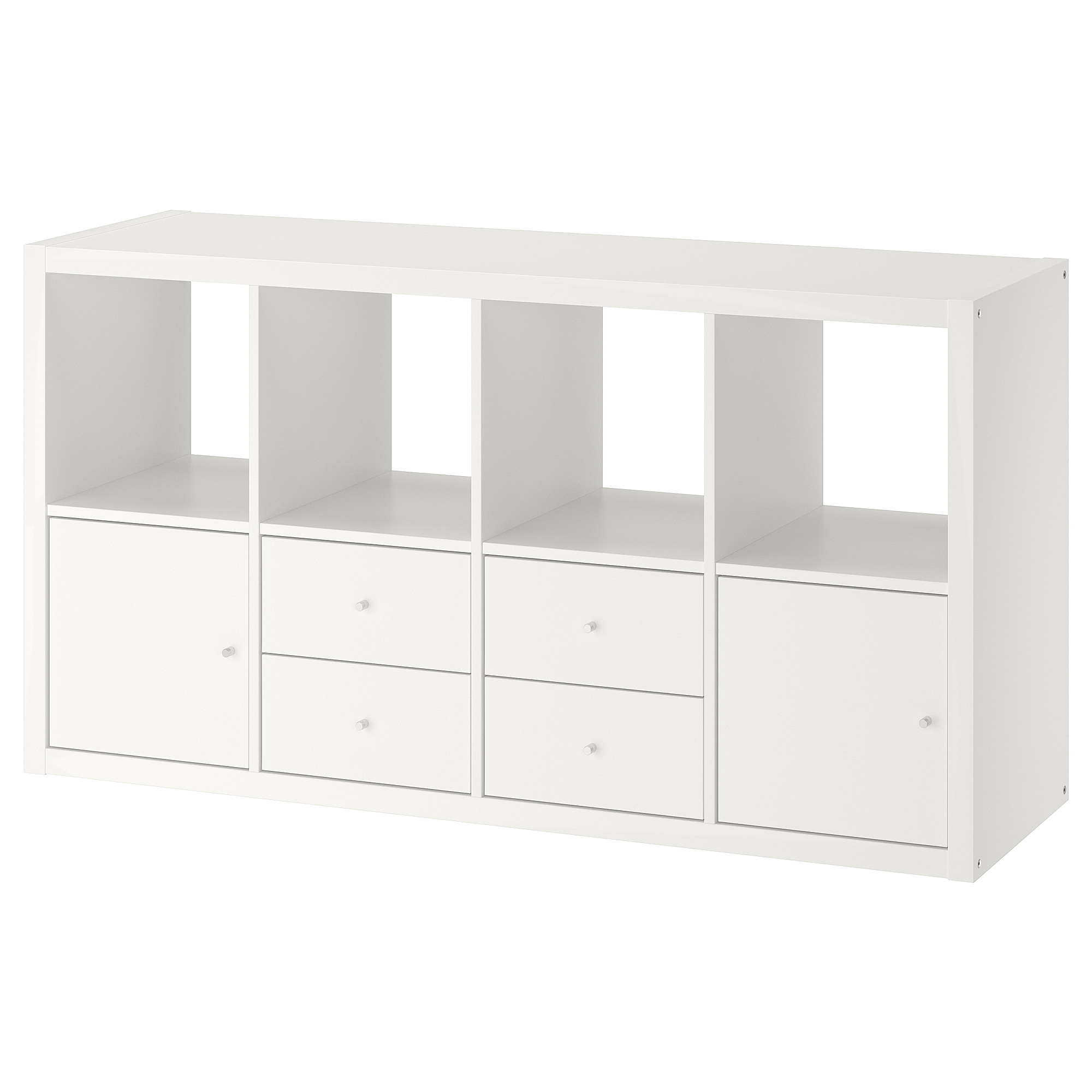 KALLAX shelving unit with 4 inserts