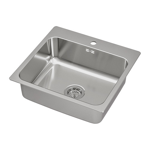 LÅNGUDDEN inset sink, 1 bowl