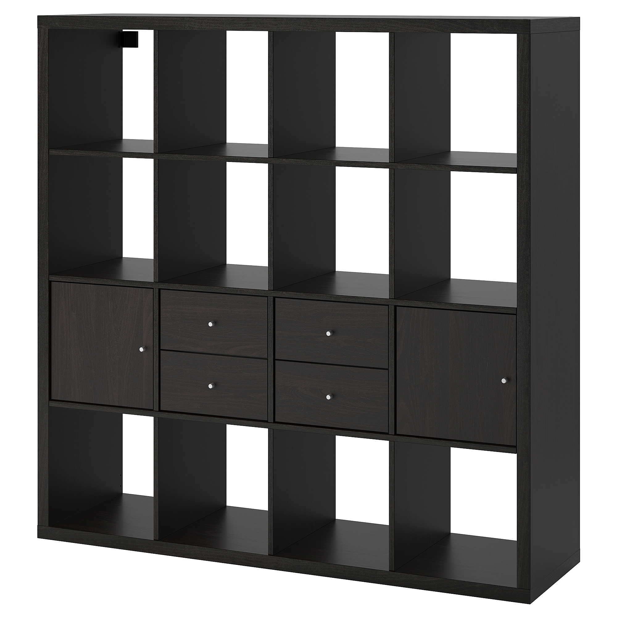 KALLAX shelving unit with 4 inserts