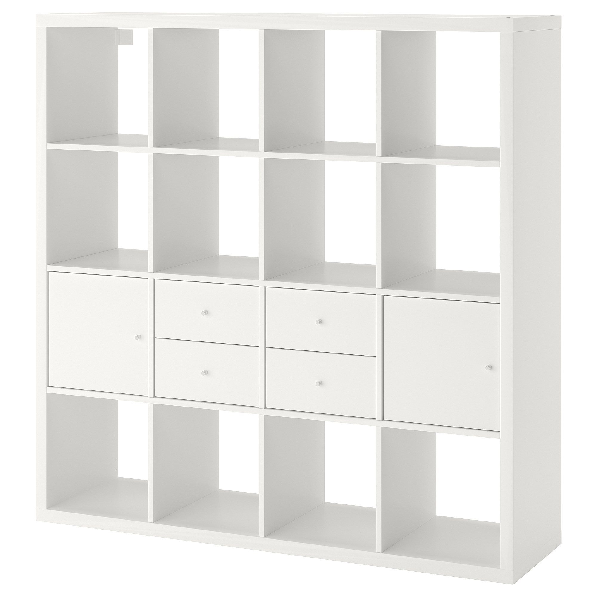 KALLAX shelving unit with 4 inserts