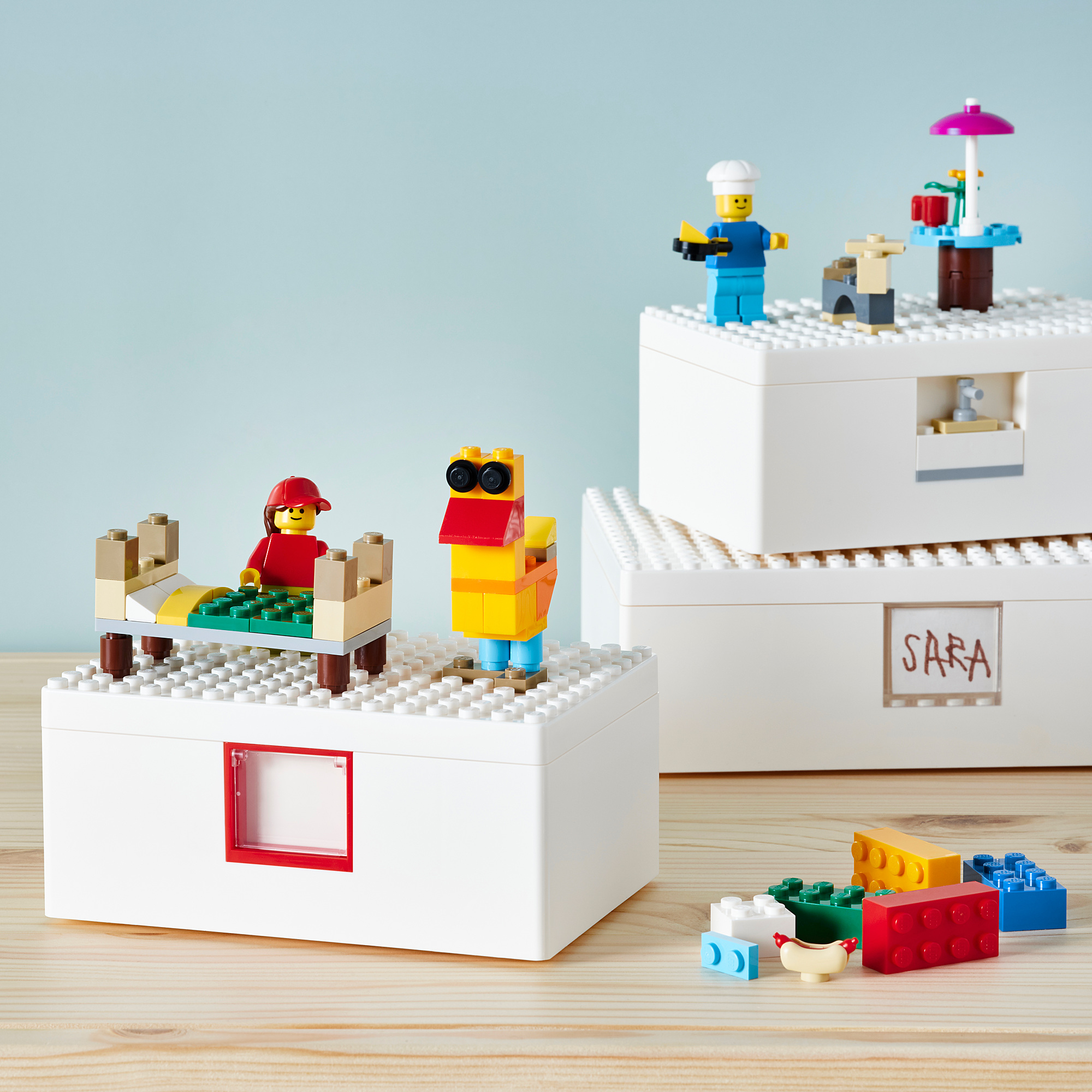 BYGGLEK LEGO®積木遊戲盒 3件組