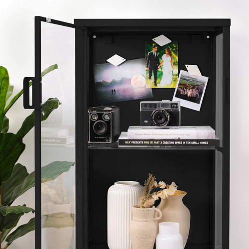 RUDSTA - 玻璃門櫃, 碳黑色 | IKEA 線上購物 - PE803416_S4