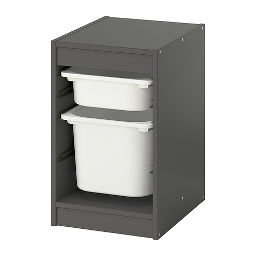 TROFAST storage combination with boxes