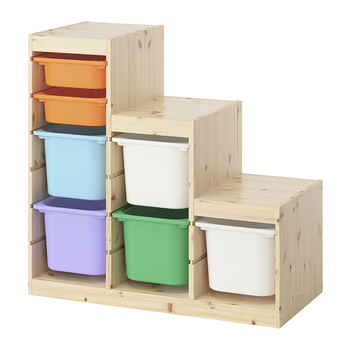TROFAST storage combination with boxes