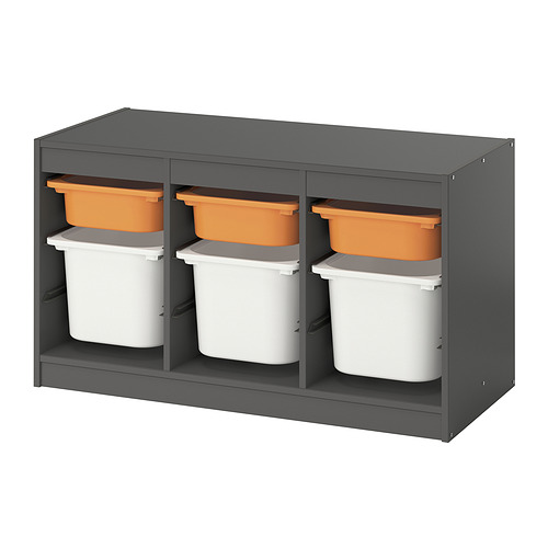 TROFAST storage combination with boxes