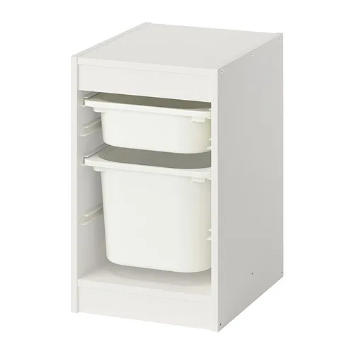 TROFAST - 收納組合附收納盒, 白色/白色, 34x44x56 公分 | IKEA 線上購物 - PE952760_S4