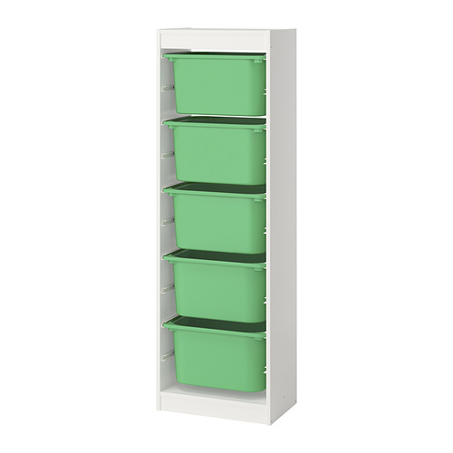 TROFAST storage combination with boxes