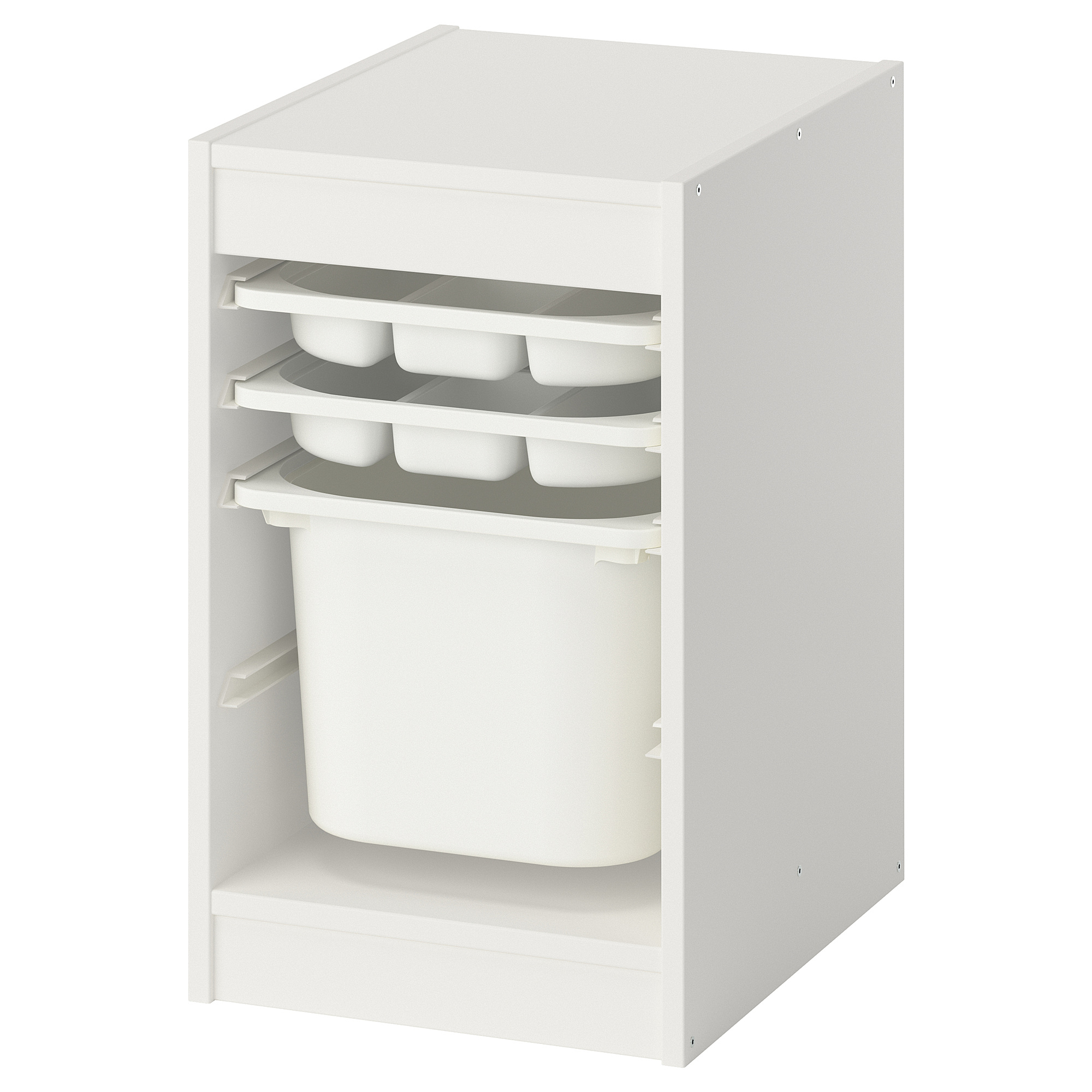 TROFAST storage combination with box/trays
