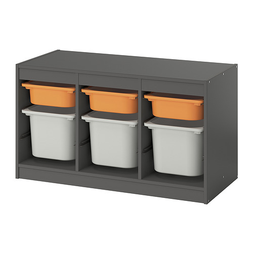 TROFAST storage combination with boxes