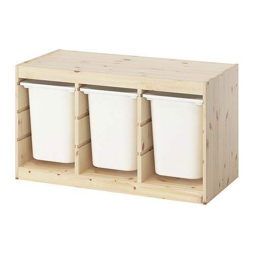 TROFAST storage combination with boxes