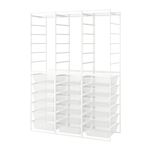 JONAXEL - wardrobe combination, white, 148x51x207 cm | IKEA Taiwan Online - PE748074_S4