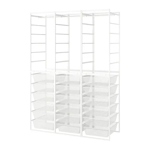 JONAXEL - 衣櫃/衣櫥組合, 白色, 148x51x207 公分 | IKEA 線上購物 - PE748074_S4