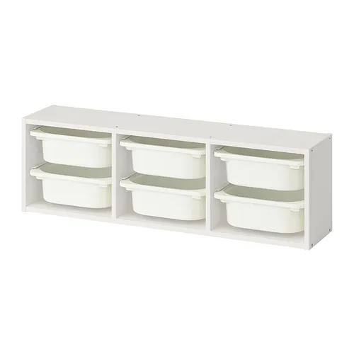 TROFAST - wall storage, white/white, 99x21x30 cm | IKEA Taiwan Online - PE952842_S4