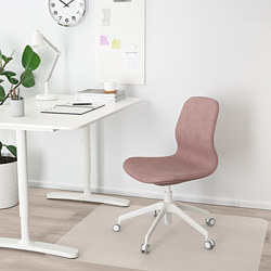 LÅNGFJÄLL - office chair, Gunnared dark grey/white | IKEA Taiwan Online - PE735474_S3