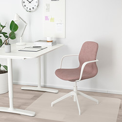 LÅNGFJÄLL - 會議椅, Gunnared 深灰色/白色 | IKEA 線上購物 - PE735476_S3