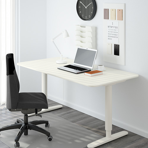 BEKANT - 電動升降式工作桌, 白色 | IKEA 線上購物 - PE564855_S4