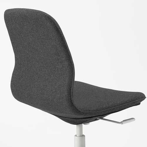 LÅNGFJÄLL - office chair, Gunnared dark grey/white | IKEA Taiwan Online - PE673910_S4