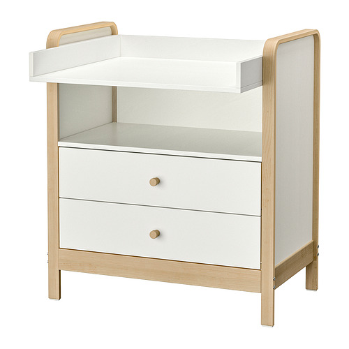 ÄLSKVÄRD - changing table/chest of drawers, birch/white | IKEA Taiwan Online - PE847855_S4