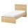 MALM - bed frame, high, white stained oak veneer | IKEA Taiwan Online - PE708886_S1