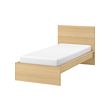 MALM - 床框 高床頭板, 實木貼皮, 染白橡木 | IKEA 線上購物 - PE708886_S2 