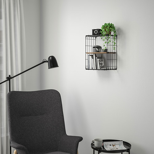 GULLHULT - wall shelf, black/pine antique effect | IKEA Taiwan Online - PE803545_S4