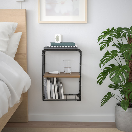 GULLHULT - wall shelf, black/pine antique effect | IKEA Taiwan Online - PE803546_S4