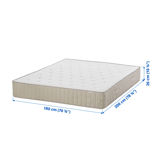VATNESTRÖM - pocket sprung mattress, extra firm/natural | IKEA Taiwan Online - PE803620_S4