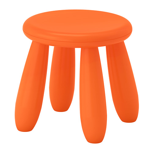 MAMMUT - children's stool, in/outdoor/orange | IKEA Taiwan Online - PE660089_S4