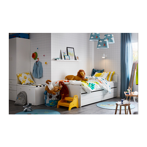 SLÄKT - 床框附活動子床/儲物空間, 白色 | IKEA 線上購物 - PH149600_S4