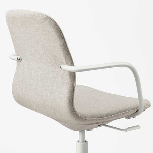 LÅNGFJÄLL - conference chair with armrests, Gunnared beige/white | IKEA Taiwan Online - PE673922_S4
