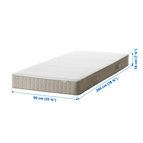 HAFSLO - 單人彈簧床墊(90x200 公分), 偏硬 | IKEA 線上購物 - PE803886_S4