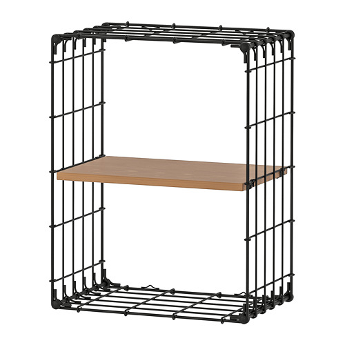 GULLHULT - wall shelf, black/pine antique effect, 30x40 cm | IKEA Taiwan Online - PE803666_S4