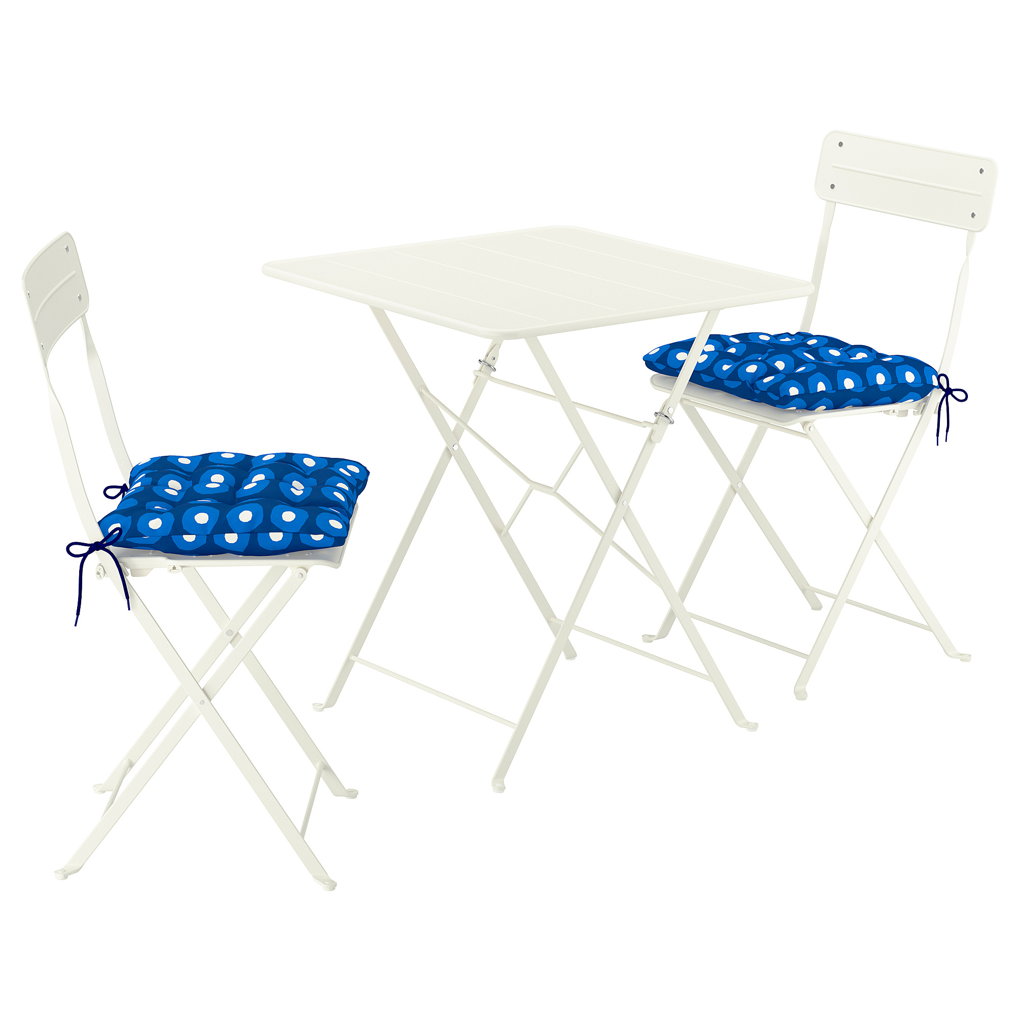 SUNDSÖ table and 2 folding chairs