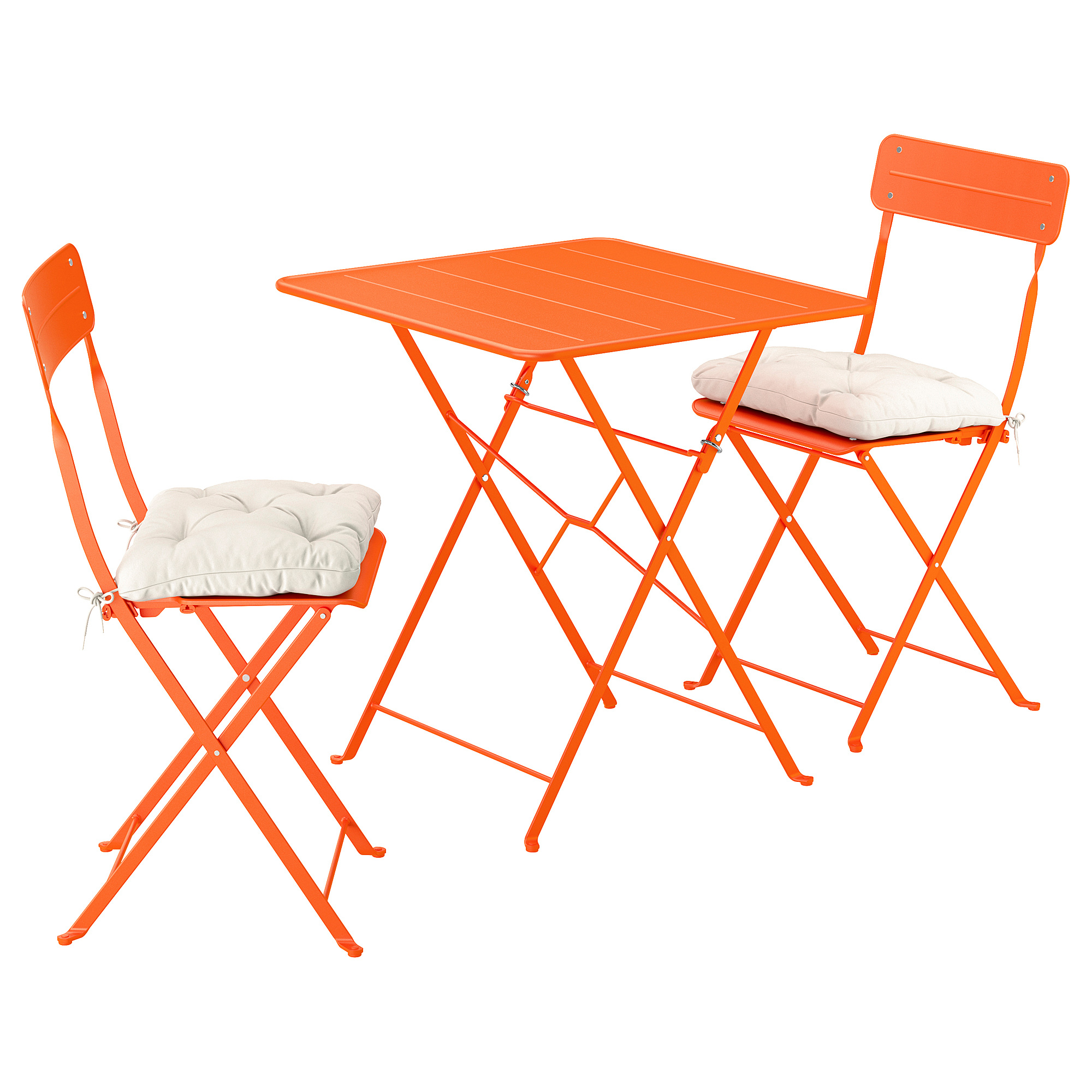 SUNDSÖ table and 2 folding chairs