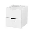 NORDLI - modular chest of 2 drawers, white, 40x45 cm | IKEA Taiwan Online - PE660199_S2 