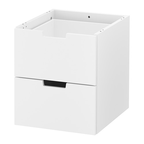 NORDLI - 抽屜櫃/2抽, 白色, 40x45 公分 | IKEA 線上購物 - PE660199_S4