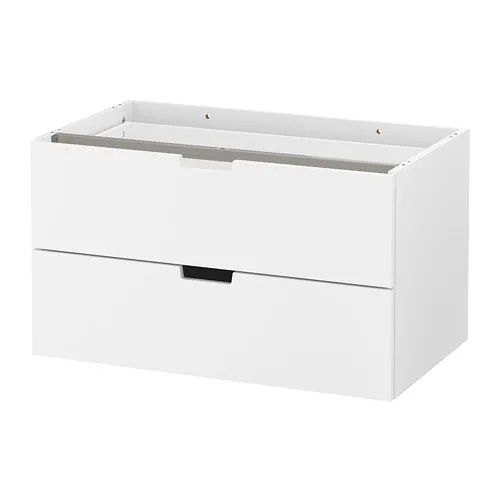 NORDLI - 抽屜櫃/2抽, 白色, 80x45 公分 | IKEA 線上購物 - PE660201_S4